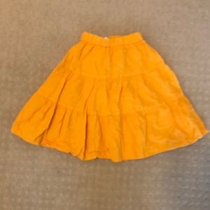 Zara girl’s bohemian yellow skirt